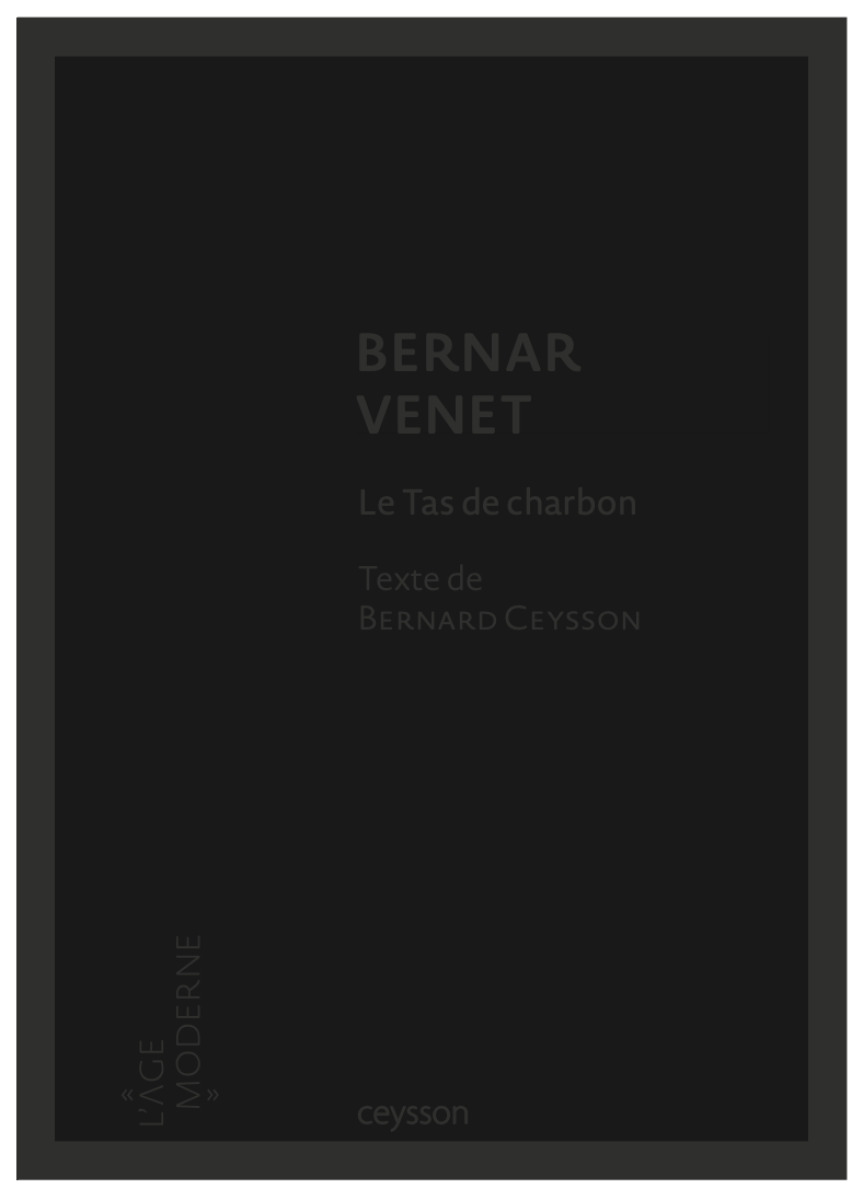 Book signing of Bernar Venet. Le Tas de Charbon 