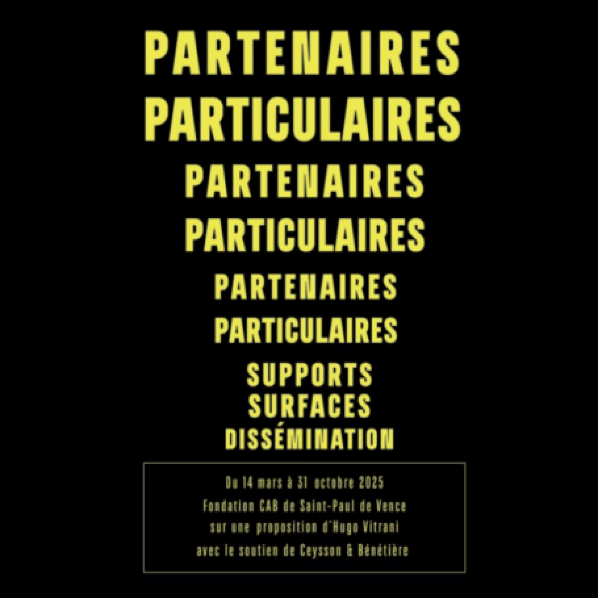 Supports/Surfaces - Partenaires Particulaires  